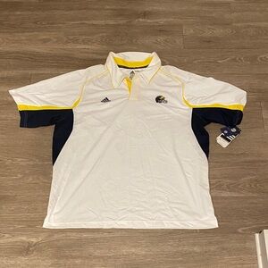 Adidas Men's University of Michigan White Polo